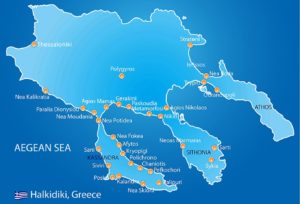 Halkidiki Map